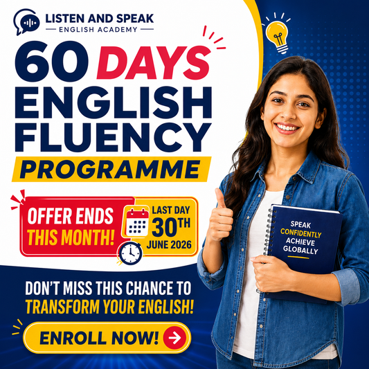 60 DAYS English Fluency Programme (ONLINE)