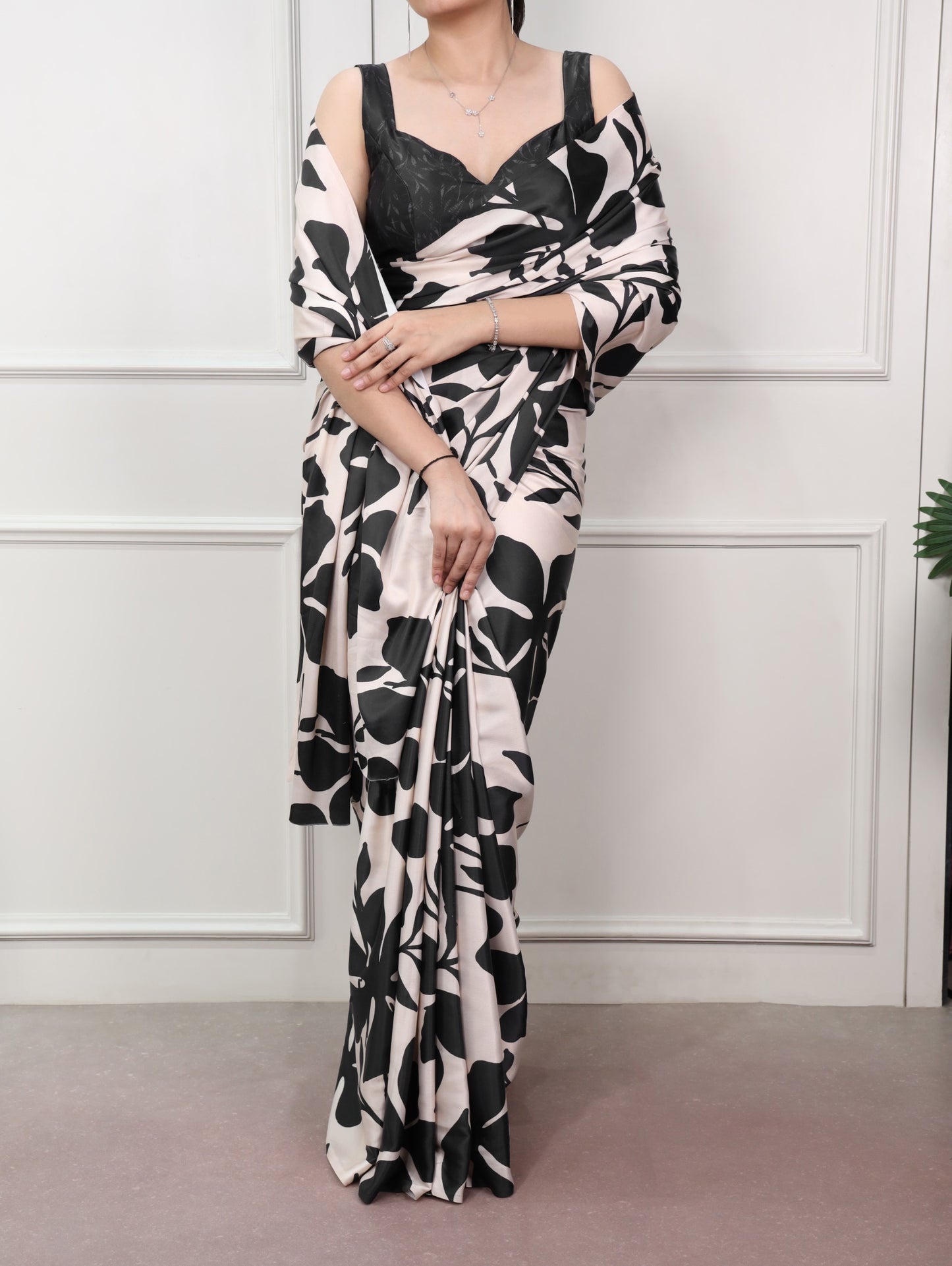 Satin Silk Printed Saree Collection