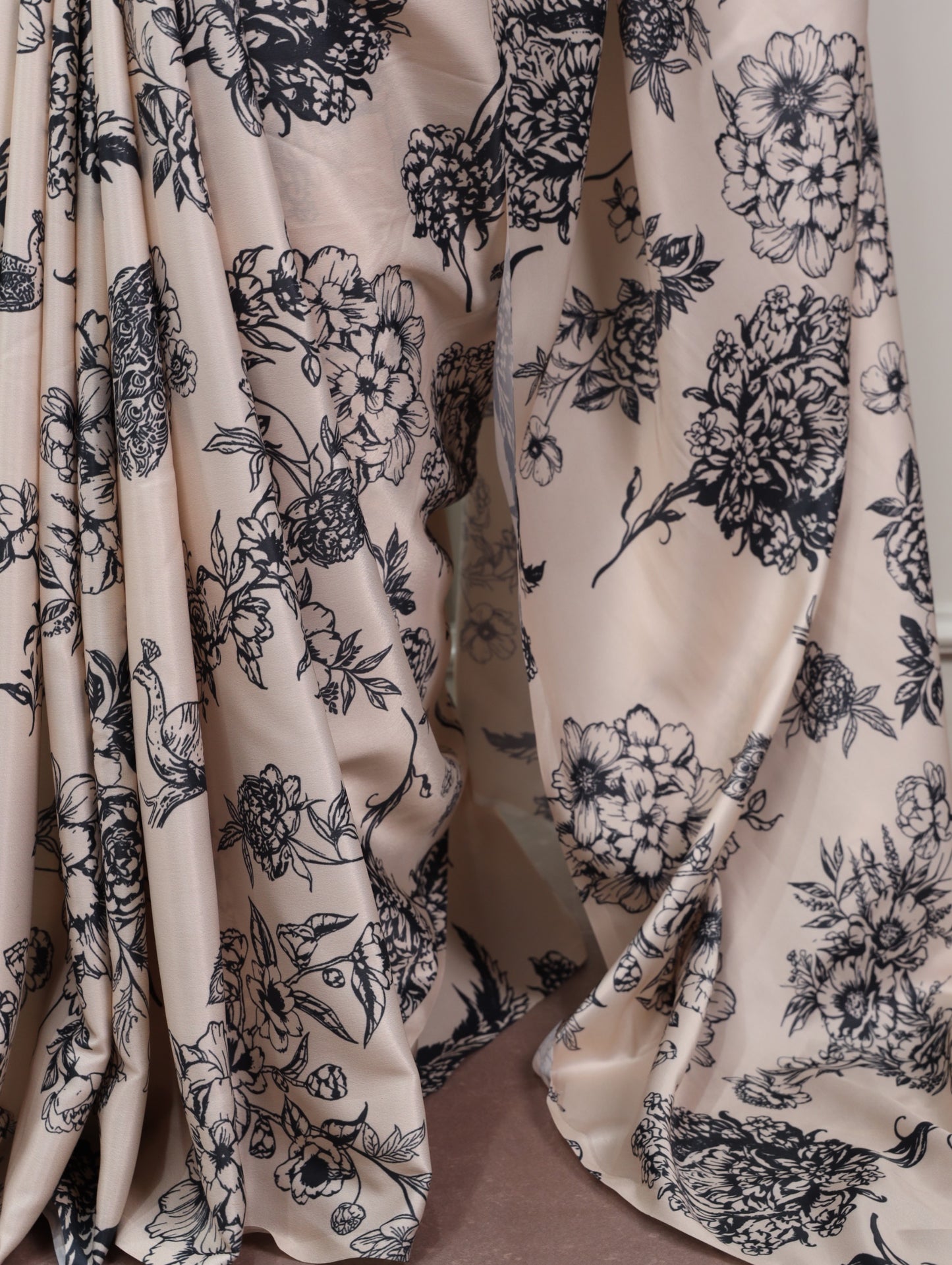 Satin Silk Printed Saree Collection