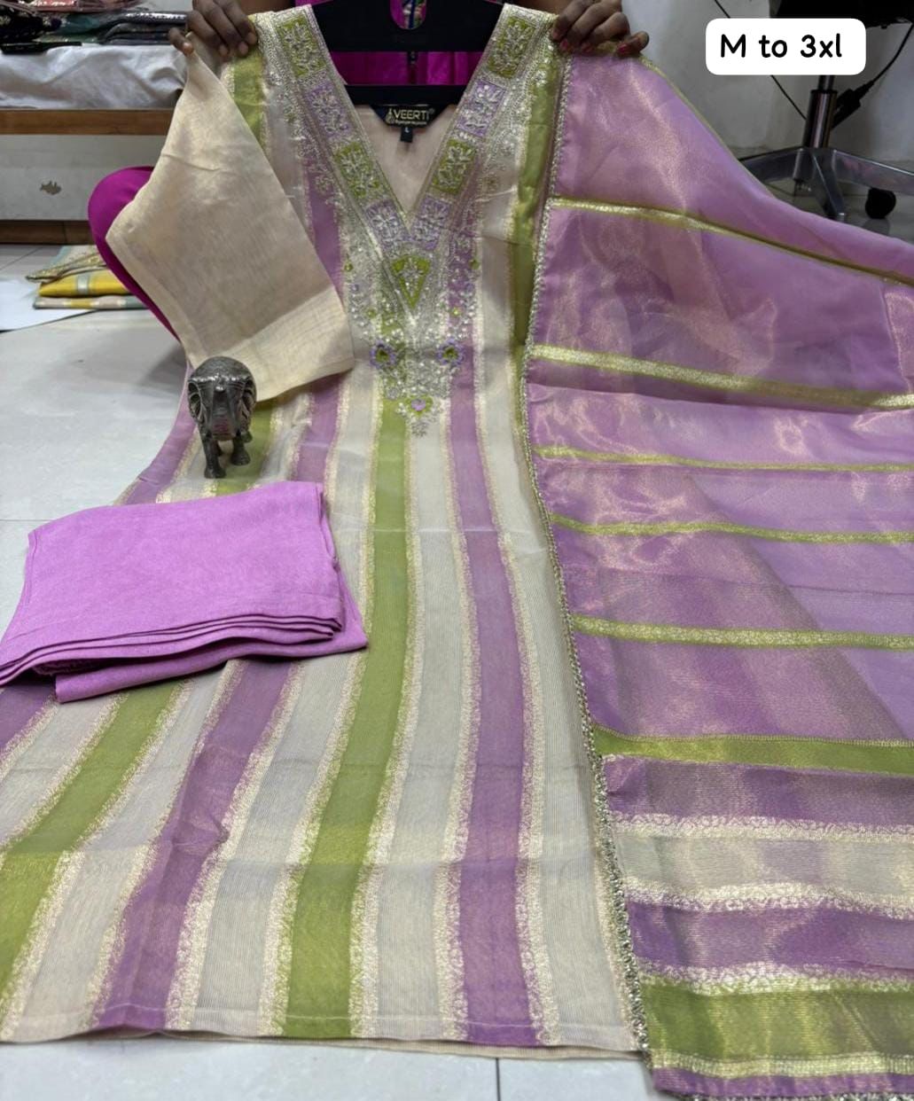 Premium Heavy Simar Silk Kurti Set