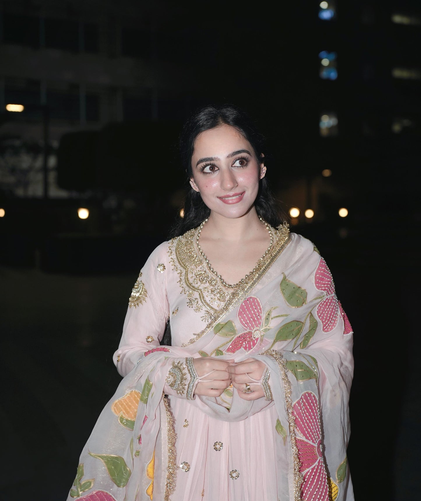 Party Gown, Pant & Dupatta Set