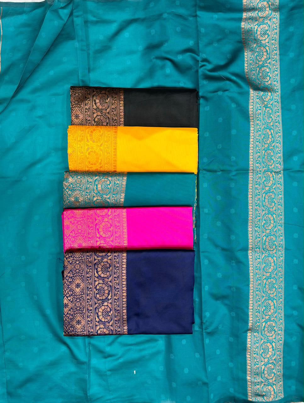 Elegant Soft Lichi Silk Saree with Rich Jacquard Work – Design 6009