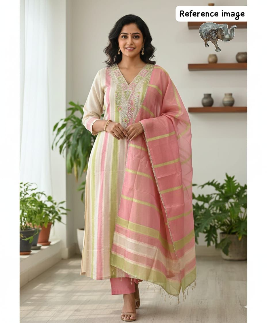Premium Heavy Simar Silk Kurti Set