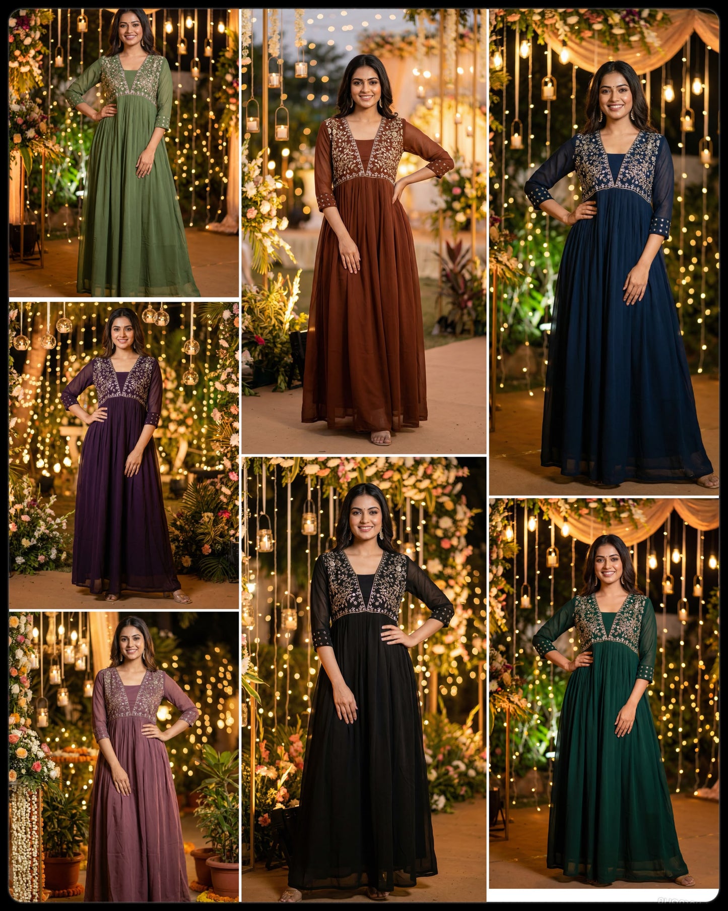 Amayra Embroidered Ready-to-Wear Gown