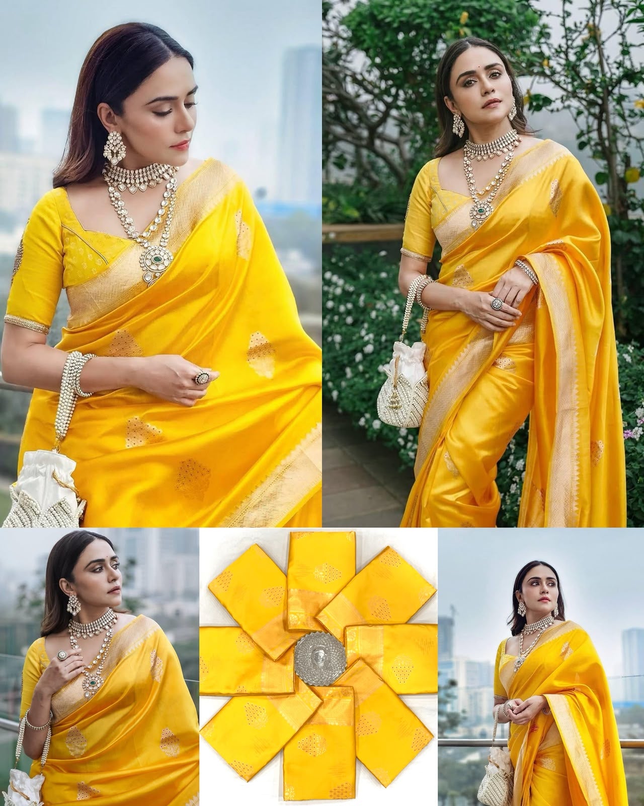 Elegant Soft Lichi Silk Saree with Rich Jacquard Weaving