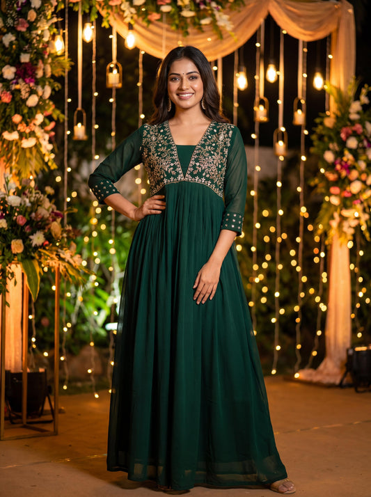 Amayra Embroidered Ready-to-Wear Gown