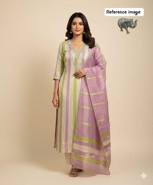 Premium Heavy Simar Silk Kurti Set