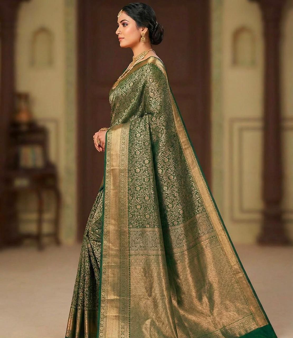 Premium Soft Lichi Silk Saree with Rich Jacquard Weaving & Designer Pallu | Wine Red & Royal Green | Factory Direct Offer ₹999