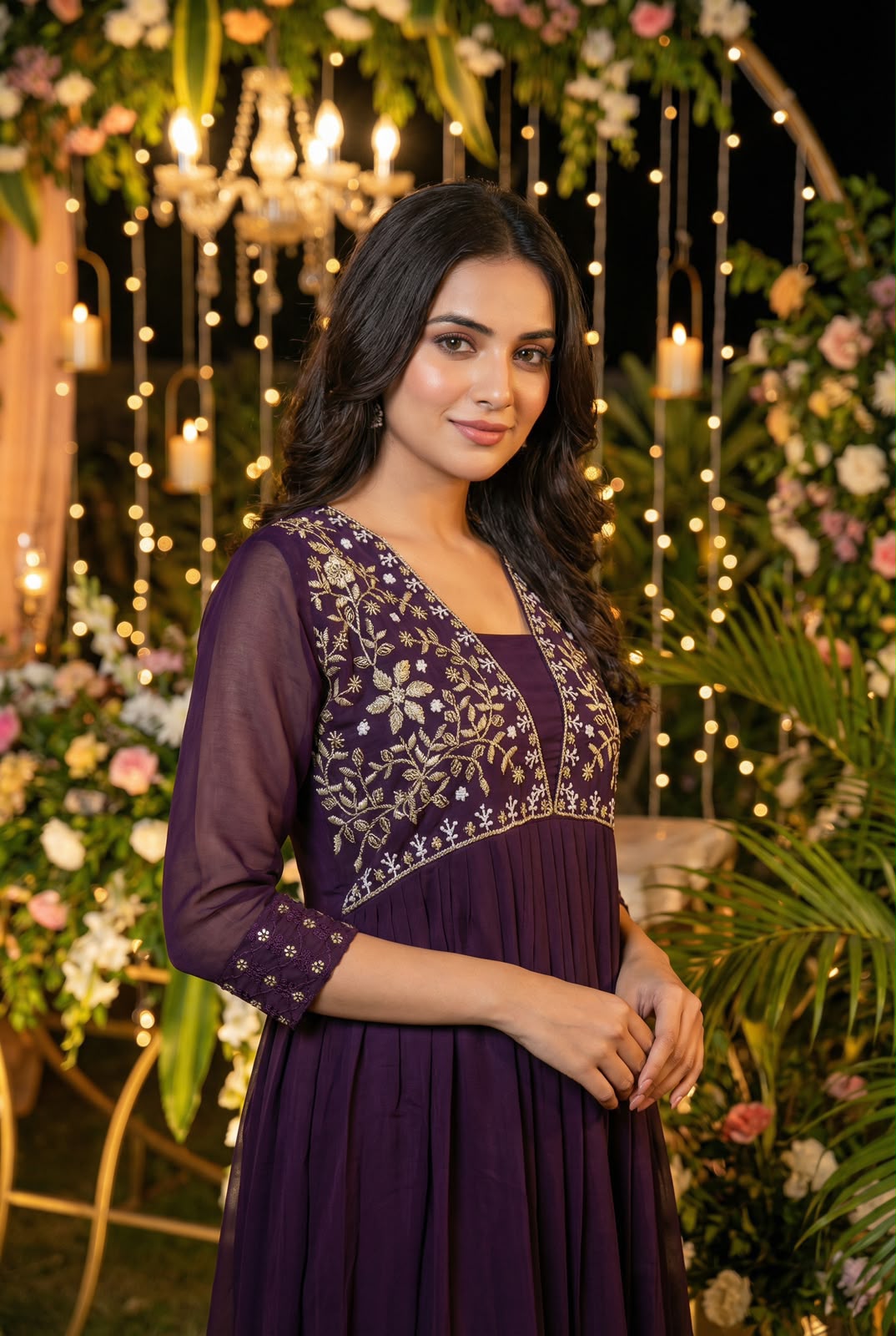 Amayra Embroidered Ready-to-Wear Gown