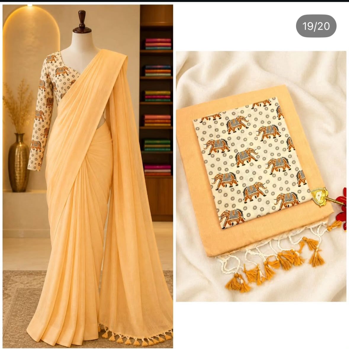 Most Instagram Viral Handloom Khadi Cotton Saree